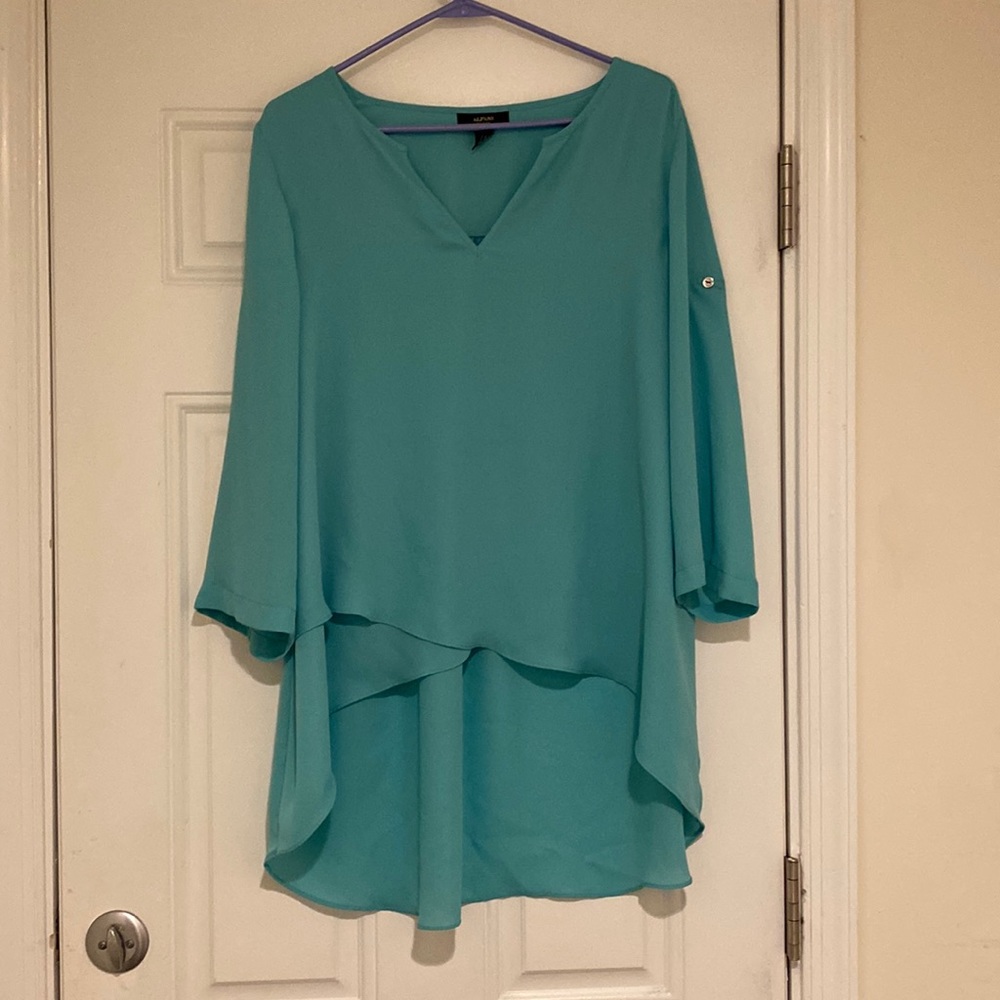 Tiffany blue Alfani blouse